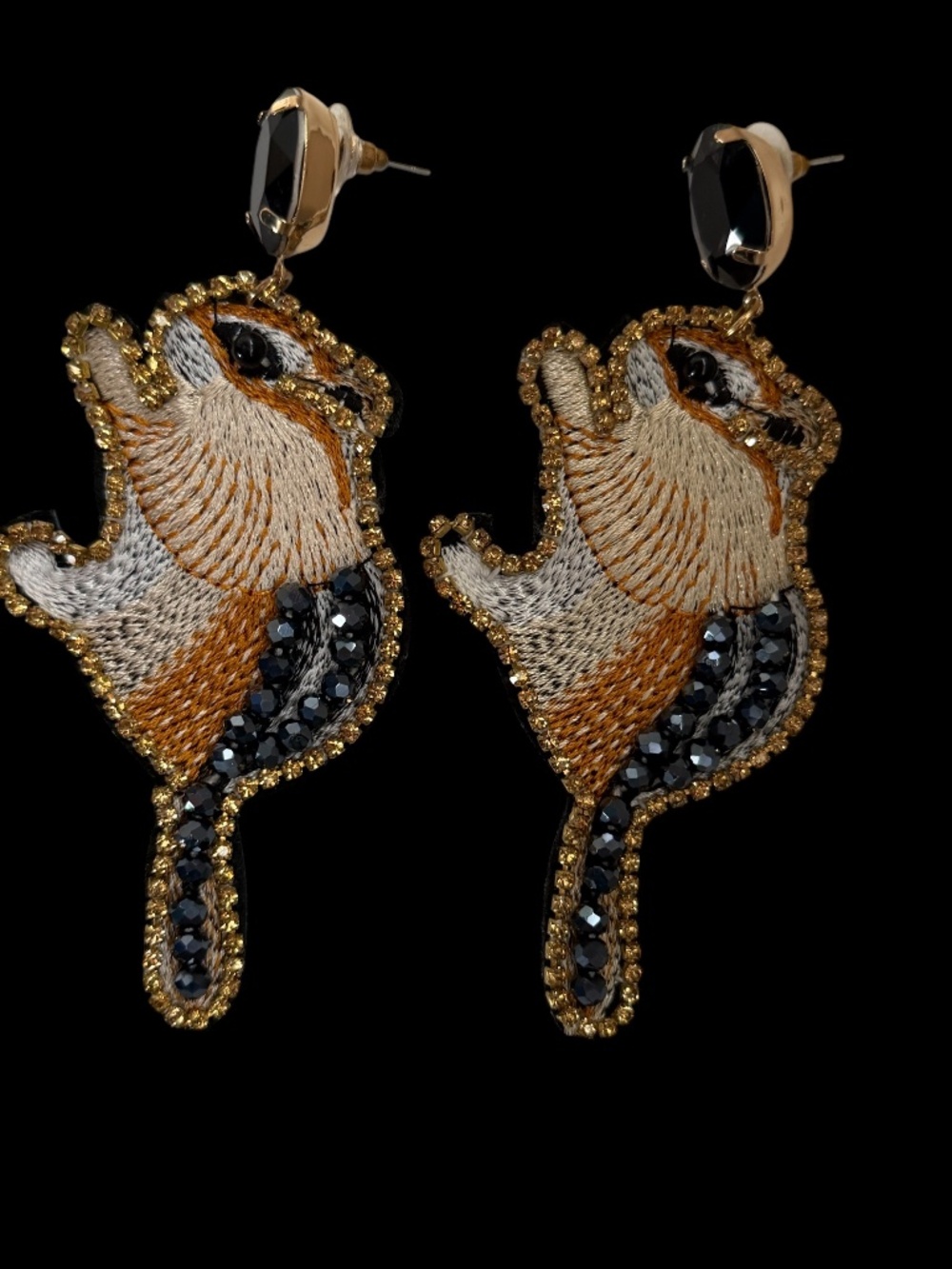 Bundle of cute handcrafted animal earrings. Manatees, squirrels and bluebirds 🤗 - Picture 6 of 11